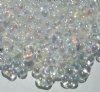 25 grams of 3x7mm Crystal Iris Lustre Farfalle Seed Beads